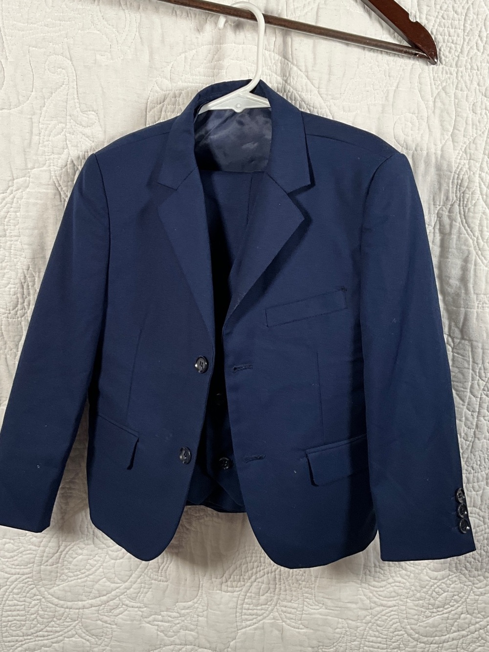 Little Boy’s Navy Two-Button Sport Coat - Tailored Blazer